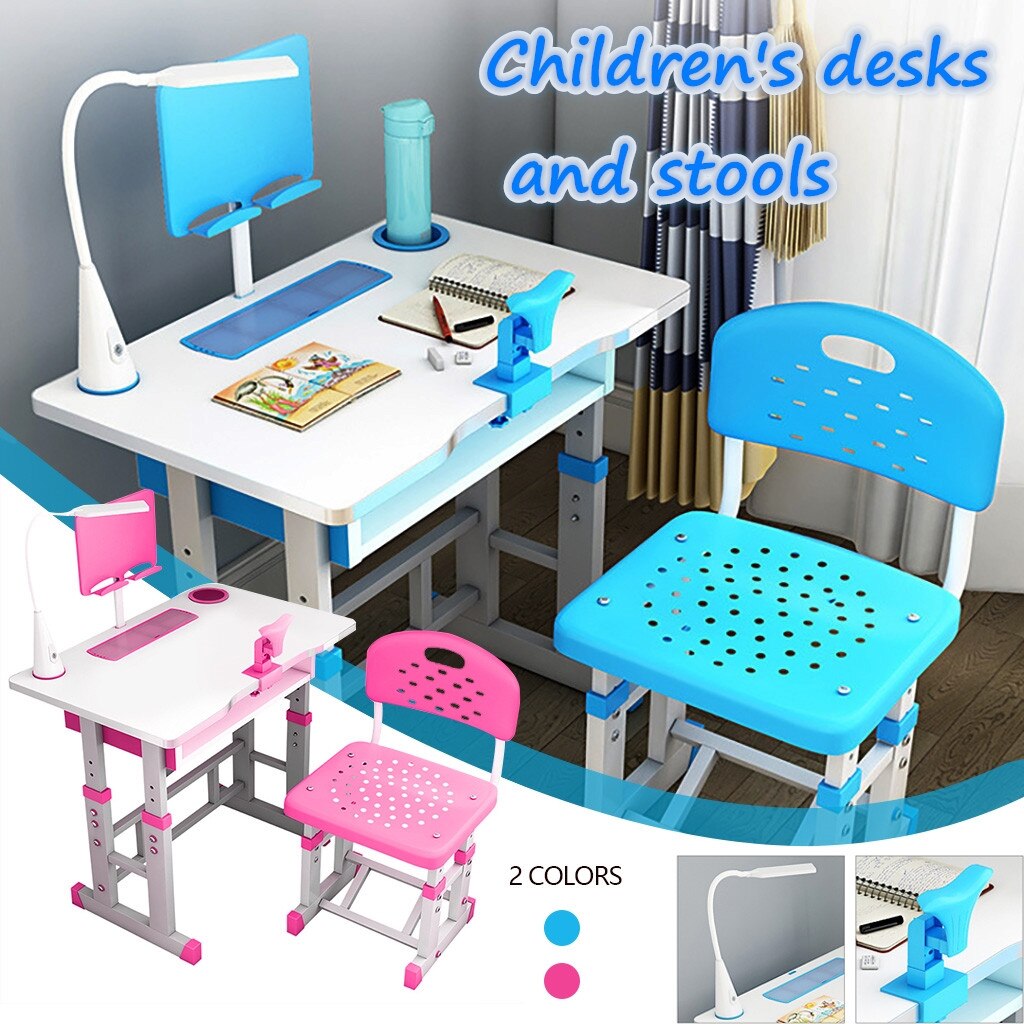 top selling product Children's Study Desk Chair Set Multifunctional Study Table With Book Stand Simple desks and chairs