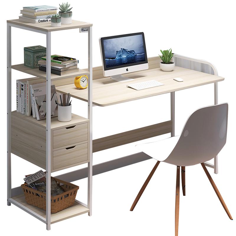 1 Pc Laptop Table Household Table Desk Multifunctional Laptop Desk for Home Bedroom Wood Color (No Stool)